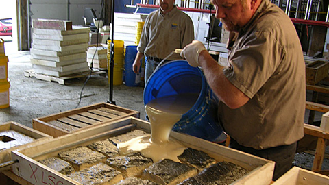 如何使用Vytaflex™模具橡胶铸造混凝土贴面